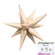 К 20''/50 см, Звезда, составная 12 лучиков, Карамель, 1 шт.