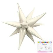 К 20''/50 см, Звезда, составная 12 лучиков, Белый песок, 1 шт.