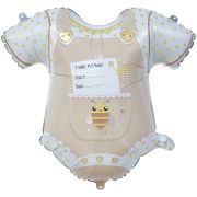 К Шар (23''/58 см) Фигура, Боди для малыша, Ванильное золото, 1 шт. в уп.