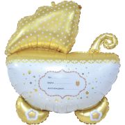 К Фигура, Коляска для малыша, Ванильное золото, 35''/89 см, 1 шт. (В упаковке)