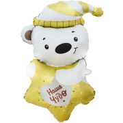 К Шар (40''/102 см) Фигура, Мишка со звездочкой, Наше Чудо, Сатин, 1 шт. в уп.