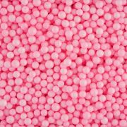 Шарики пенопласт, Розовый, 6-8 мм, 10 гр.