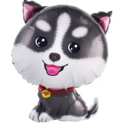 К Шар (26''/66 см) Фигура, Щенок Хаски, 1 шт.