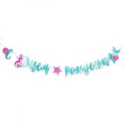 Гирлянда буквы С Днем Рождения! Русалка 170 см