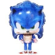 К Шар (28''/71 см) Фигура, Ежик Аниме, Синий, 1 шт. в уп.