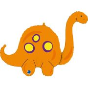 Г Фигура, Динозавр Бронтозавр, Оранжевый, 44