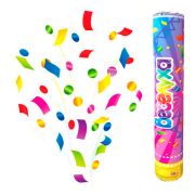 Пневмохлопушка Разноцветный блеск. Бумага/фольга 40 см / 1 шт. / (Китай)