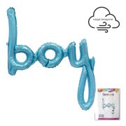 К 36 Надпись «Мальчик» в упаковке / Phrase Boy / 1 шт. / Фольгированный шар (Китай)