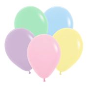 S 10''/25 см, Пастель (Макарунс), Ассорти (600), 100 шт.