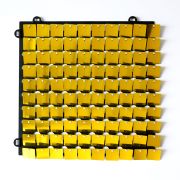 Декоративные панели с квадратными пайетками, Золото, 30 см*30 см (Китай)