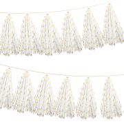 Гирлянда Тассел, Точки, Золото, Металлик, 35*12 см, 5 листов.