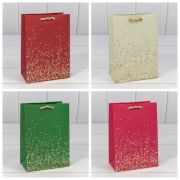 ПАКЕТ ПОДАРОЧНЫЙ «ЗОЛОТЫЕ ВКРАПЛЕНИЯ» (МИКС) 14*20*8 230Г 1/20 1/400