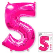 F 40«/102 см, Цифра Фуксия »5