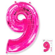 F 40«/102 см, Цифра Фуксия »9