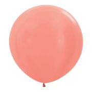 S 24 Метал Розовое Золото / Rose Gold / 1 шт./латексный шар (Колумбия)