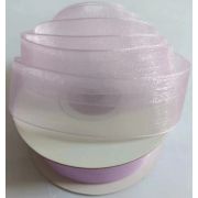 Лента органза на катушке, 25мм*25ярд, сиреневый (5 шт/упак)