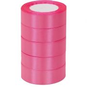 А Лента атласная ЭКОНОМ 2,5см*25Y, 05 Розовая тм 5/300