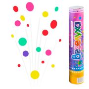 Пневмохлопушка, Разноцветные круги 30 см,1 шт.