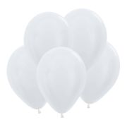 S Перламутр 12 Белый жемчужный / Pearl / 12 шт. /латексный шар (Колумбия)