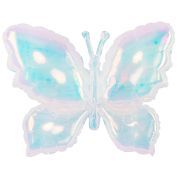 К Шар (38''/97 см) Фигура, Бабочка, Хамелеон (надув воздухом), Прозрачный, Перламутр, 1 шт. в уп.