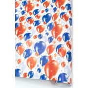 Бумага глянцевая 68*98см Триколор-шары 10 листов