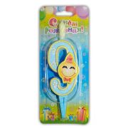 Свеча цифра Смайлик №9