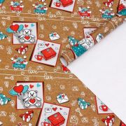 Бумага глянцевая Послания 70*100см 1лист