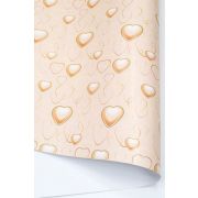 Бумага глянцевая 68*98см Сияние сердец 10 листов