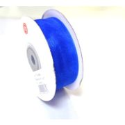 Шифоновая лента 1,2см * 25Y 21 синяя,тм 10/250