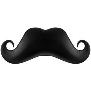 К Мини-фигура, Усы, Черный, 16