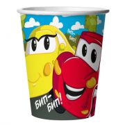 Стаканы Веселые машинки 250мл 6шт