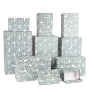 Коробка Прямоугольник, Олени на Рождество 17,5*11*7 cм 1 шт