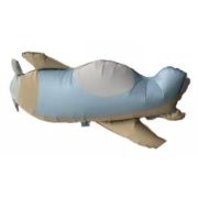 К Фигура, Самолет, Голубой, Сатин, 30*76 см