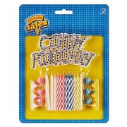 Свечи для торта С Днем Рождения 12шт+табличка