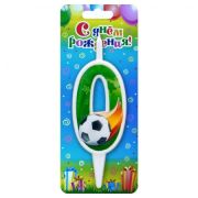 Свеча цифра Футбольная №0  ОСЗ