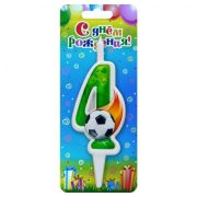 Свеча цифра Футбольная №4  ОСЗ