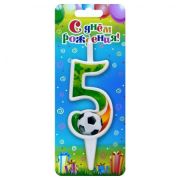 Свеча цифра Футбольная №5  ОСЗ