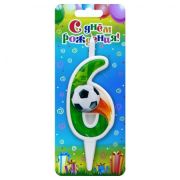 Свеча цифра Футбольная №6  ОСЗ