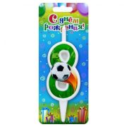 Свеча цифра Футбольная №8  ОСЗ