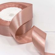 Лента Атласная 2,5см*25ярд Грязно-розовый