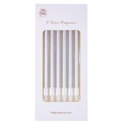 Свечи для торта Серебро 11см 6шт OMG