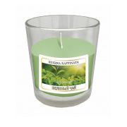 Свечи ароматизированная Истамбул в стекле Зеленый чай 190мл  KR