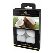 Свеча чайная ароматизированная Кокосовый рай 6 шт/уп  KR