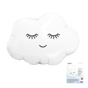 Аг Фигура Облако, белый / 65*60 см  / 1 шт. / инд. упаковка /, Фольгированный шар