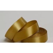 Лента атласная, на пенопласте, односторонняя, 25 мм х 25 ярд, золотисто-оливковый