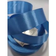 Лента атласная, на пенопласте, односторонняя, 25 мм х 25 ярд, капри синий