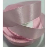 Лента атласная, на пенопласте, односторонняя, 25 мм х 25 ярд, ледяной розовый