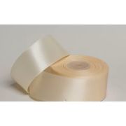 Лента атласная, на пенопласте, односторонняя, 38 мм х 25 ярд, слоновая кость (4 шт/упак)