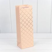 Пакет подарочный «Ромб» Кремовый 12*36*90