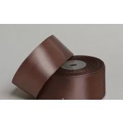 Лента атласная, на пенопласте, односторонняя, 38 мм х 25 ярд, шоколадный (4 шт/упак)